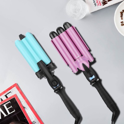 Professional  Popular Rotating China Wholesale Private Label Ceramic Curler Hair Curling Iron Brand Led 3 Barrel Hair Curler