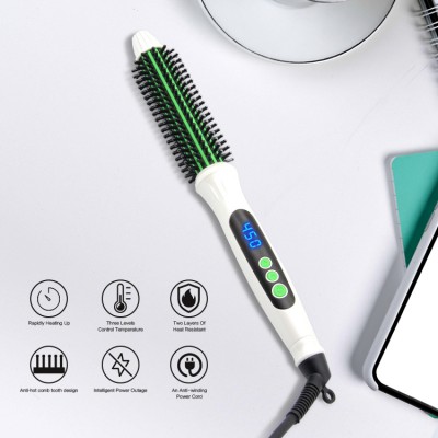 High Quality Straightening Irons LED Display Electric Straight Hair Comb Straightener Iron Brush