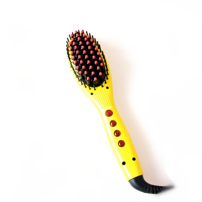 new coming wholesale hair straightening brush electric ceramic hair straightener brush