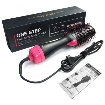 One Step Hair Dryer Hot Air Comb Electric Hair Straightener Flat Iron Brush Hot Air Brush